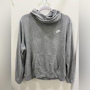 Grey Nike Cowl Neck Hoodie